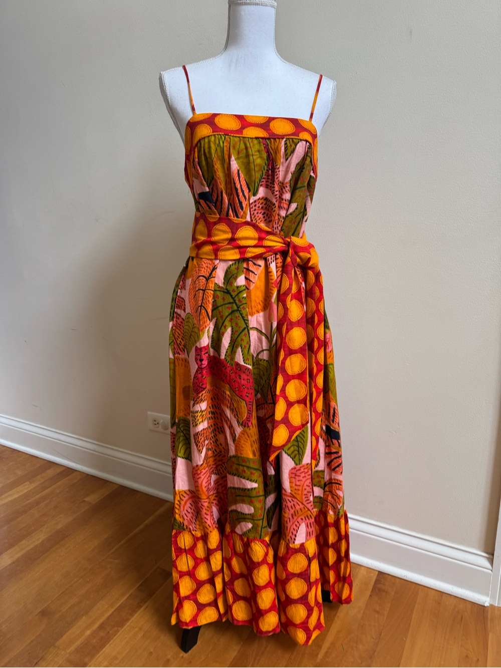 FARM Rio Summer Dreams Tropical Print Maxi Dress, NWT, Small - Picture 4 of 10